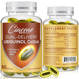 Ciaceae Ubiquinol CoQ10 600 mg cápsulas blandas, formato práctico para uso diario.