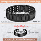 Brazalete Cigmag de cobre con alta resistencia a la oxidación para uso prolongado.