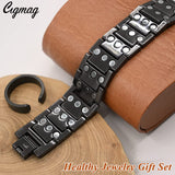 Brazalete Cigmag de cobre con apertura ajustable para comodidad.