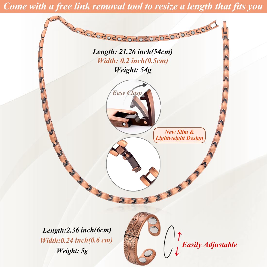 Collar Cigmag ajuste-54cm con herramienta para ajustar