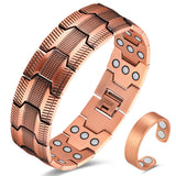 Pulsera Cigmag de cobre con 3x imanes, fuerza superior para uso diario.