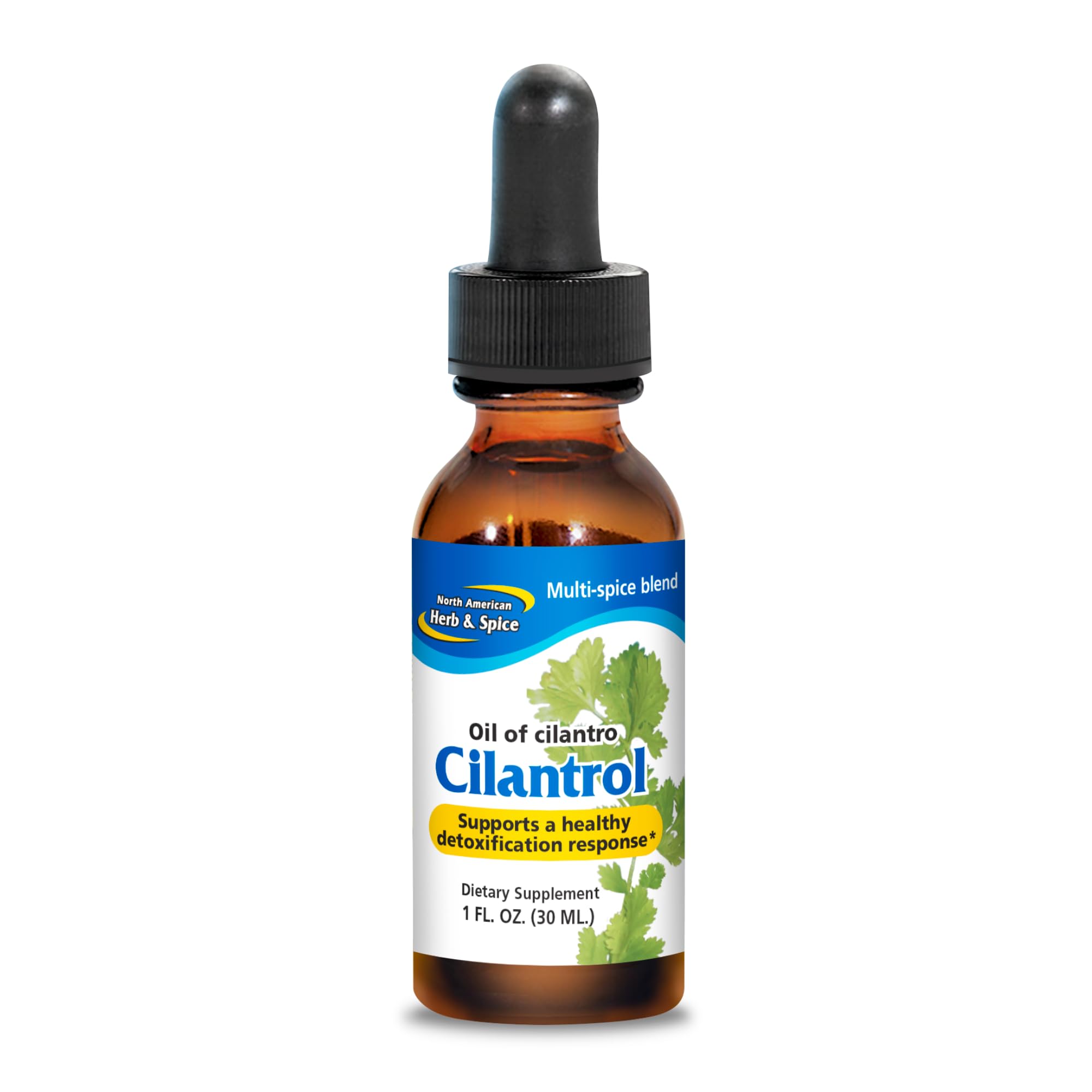 Cilantrol: botella frontal, aroma herbáceo para apoyo digestivo suave.