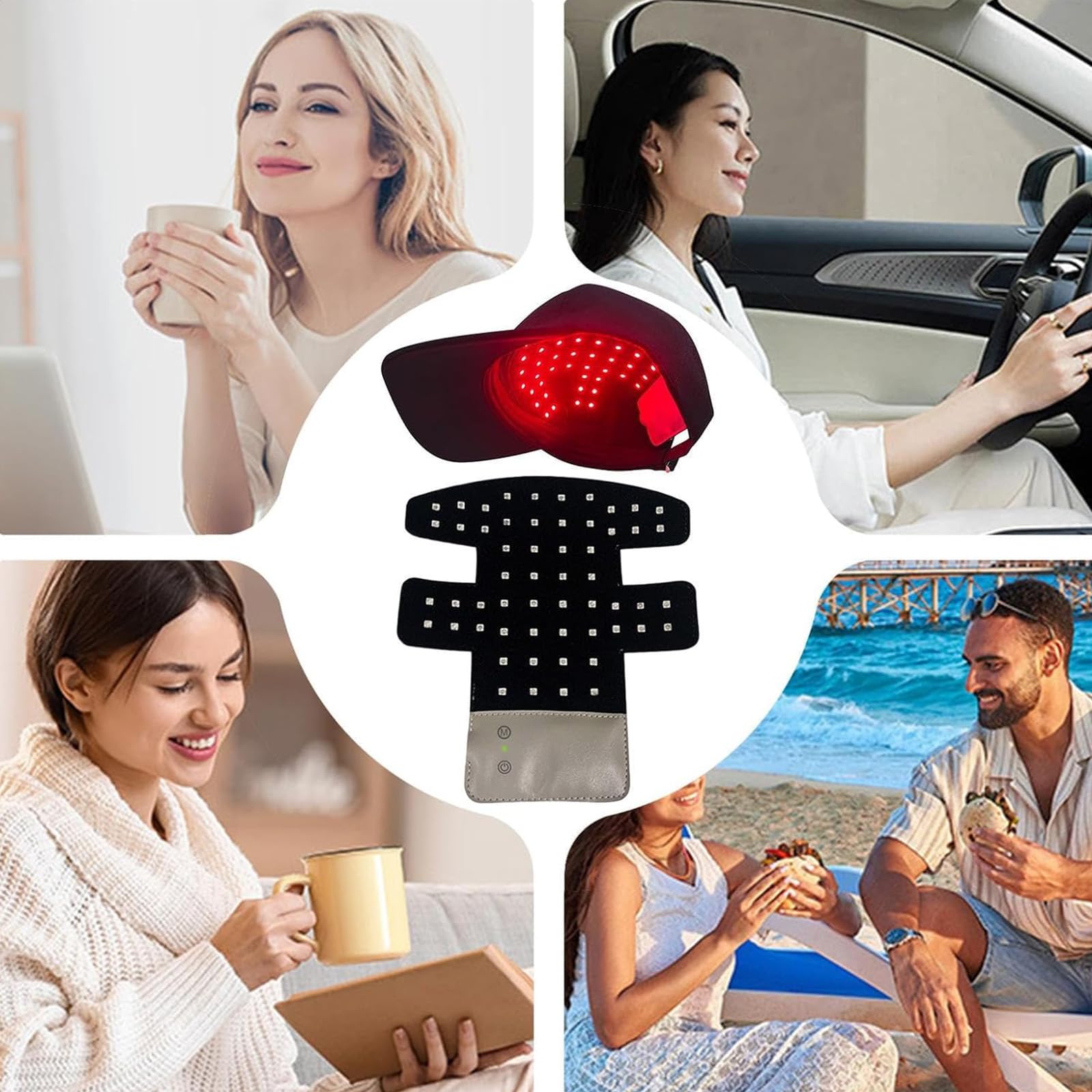 Apto para hombres y mujeres, talla adaptable para diferentes cabezas.