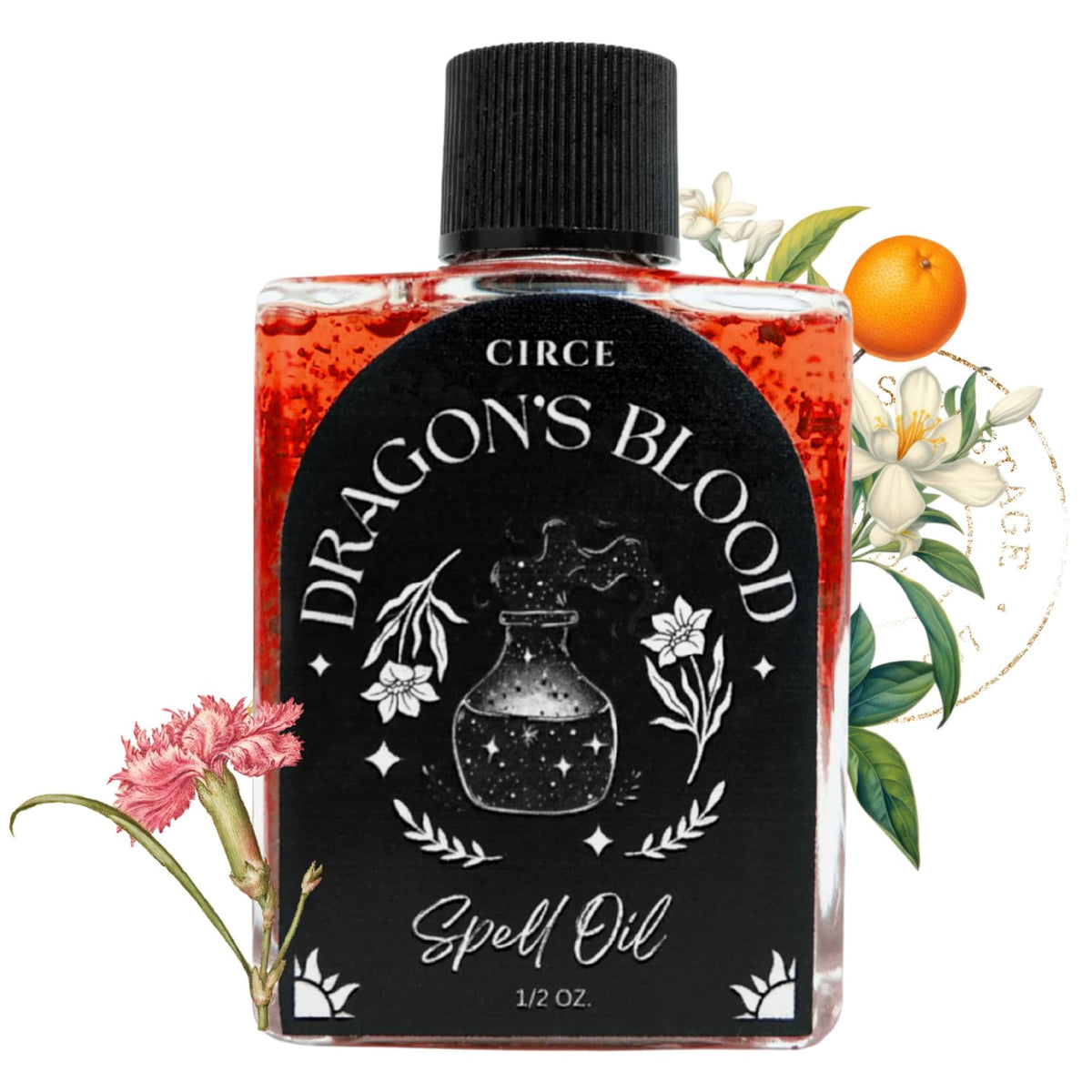 CIRCE Aceite Sangre de Dragón en frasco de 14 ml para rituales y alineación