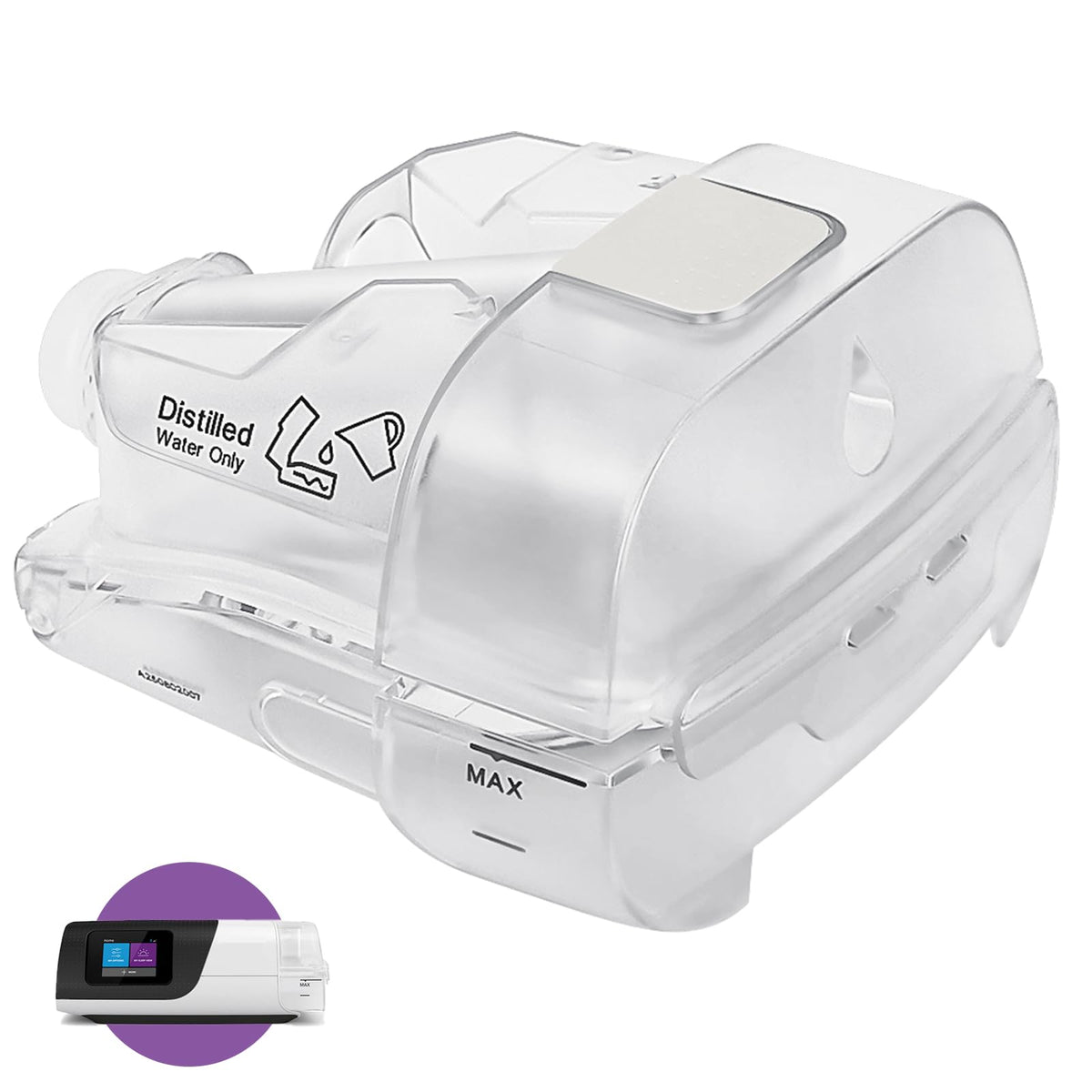 CKNET tanque de agua para AirSense 11, rendimiento estable para noches tranquilas.
