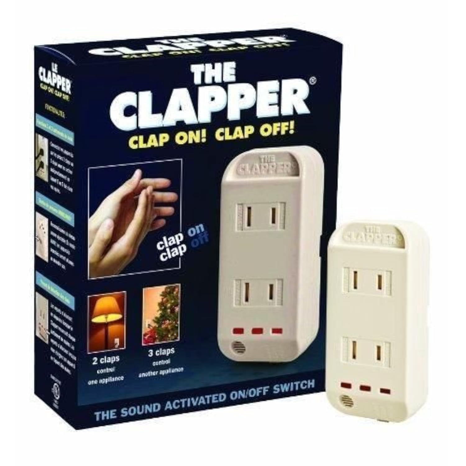 Clapper interruptor de sonido activado para encender y apagar luces con aplausos, manos libres