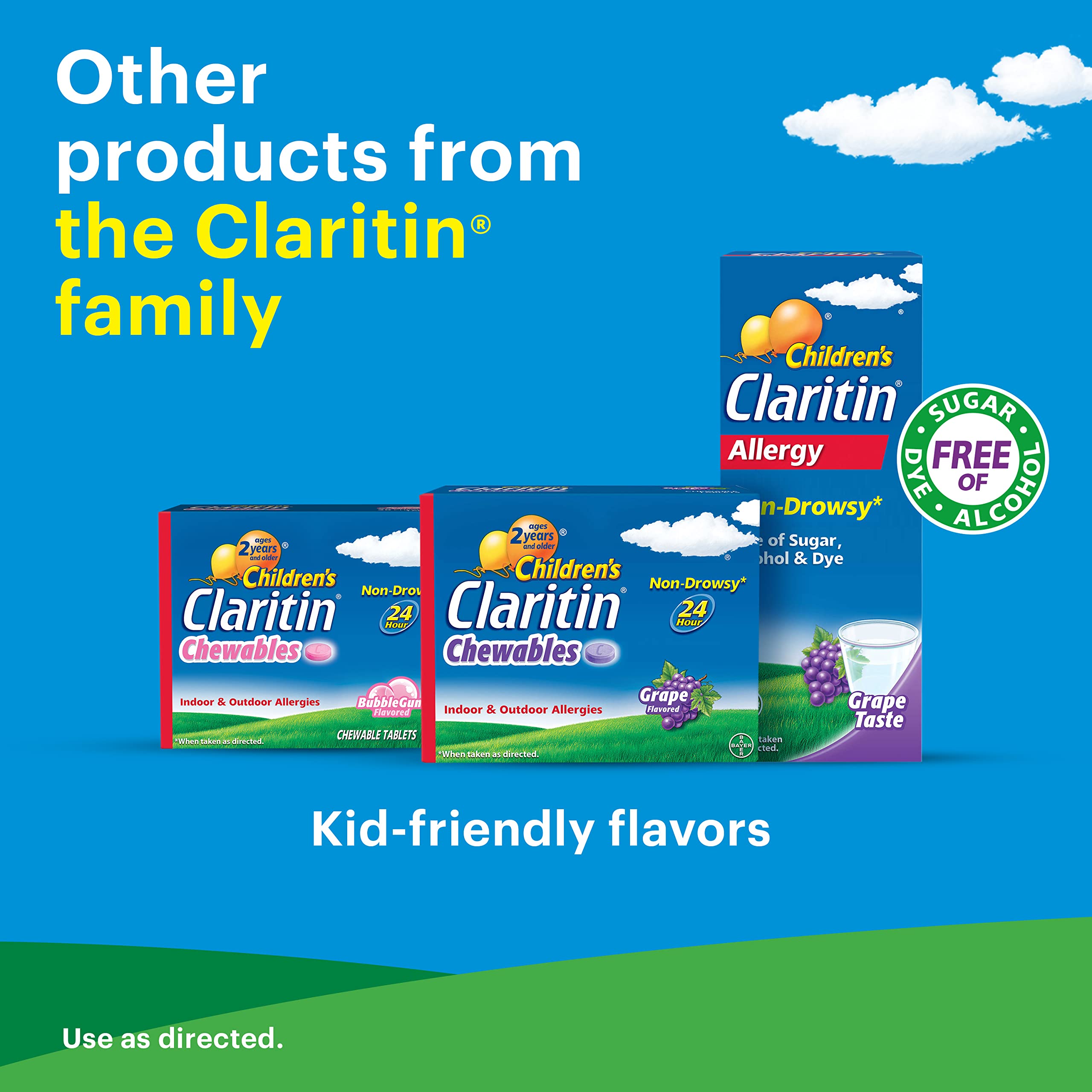 Claritin Liqui-Gels, apto para adultos.