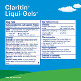 Claritin Liqui-Gels, apto para niños desde 6 años.