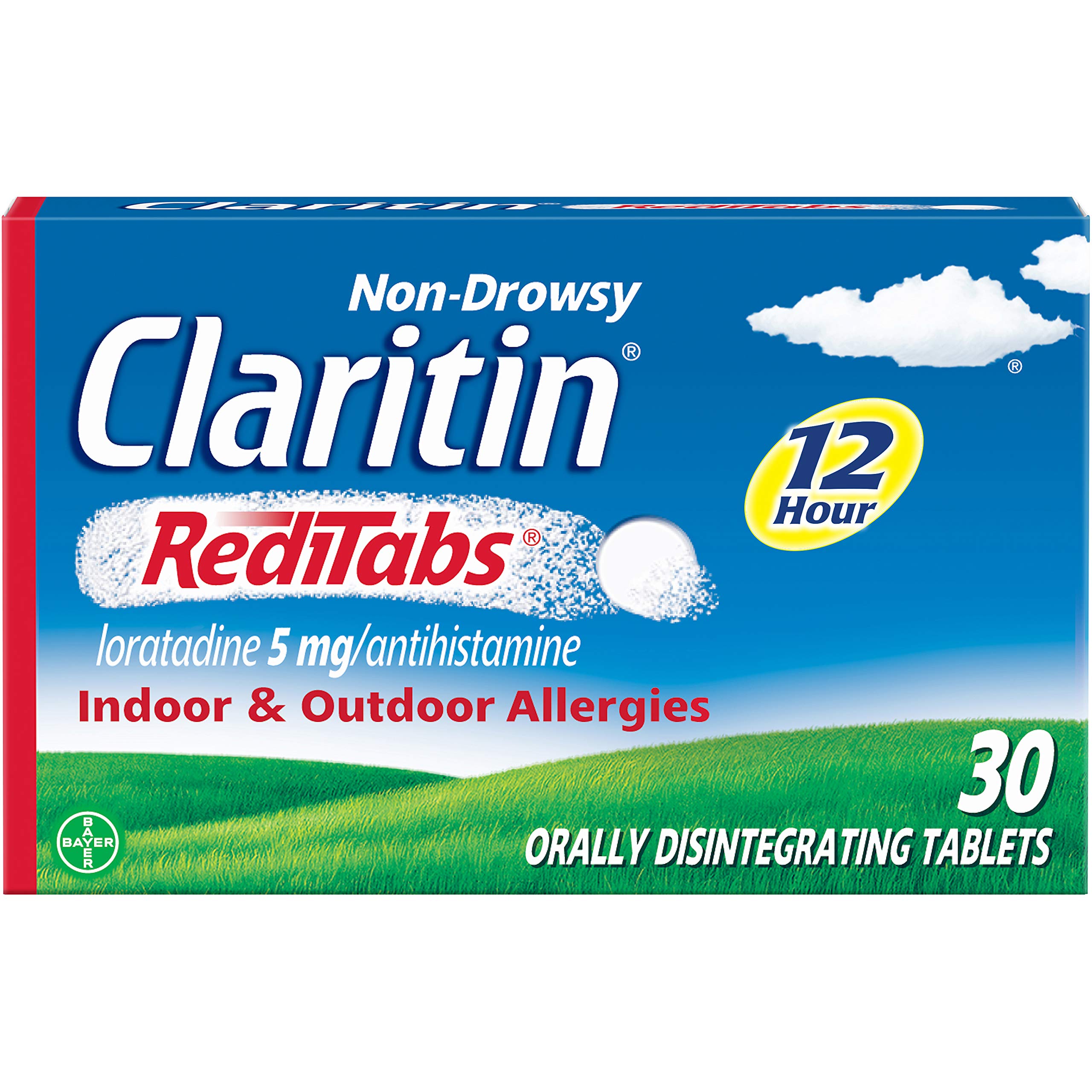 Claritin RediTabs empaque triple para alivio de alergias