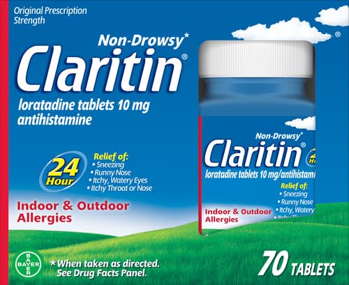 Claritin tableta 10 mg ayuda a aliviar los síntomas de alergia.