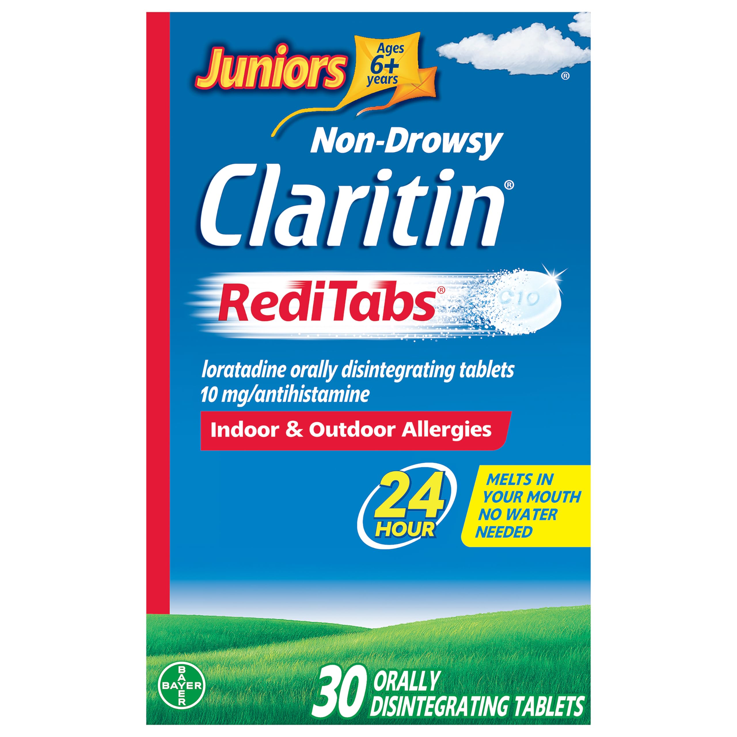 Claritin tabletas-30-comprimidos, alivio de alergias sin somnolencia para uso diario