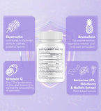 Envase de 60 perlas de Clarusph Quercetina con Bromelina