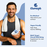 Clarusph Taurina liposomal 3000mg, energía y resistencia para tus sesiones.