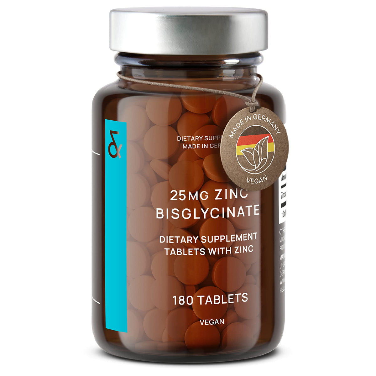 CLAV tabletas zinc bisglicinato para apoyar piel y uñas.