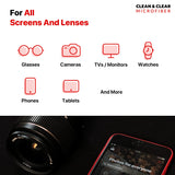 Clean & Clear Microfiber Teléfonos Móviles: pantalla limpia para visualización clara