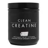 CLEAN Creatine en envase, fácil almacenamiento y dosificación