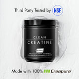 Etiqueta Creapure en CLEAN Creatine garantiza pureza y calidad