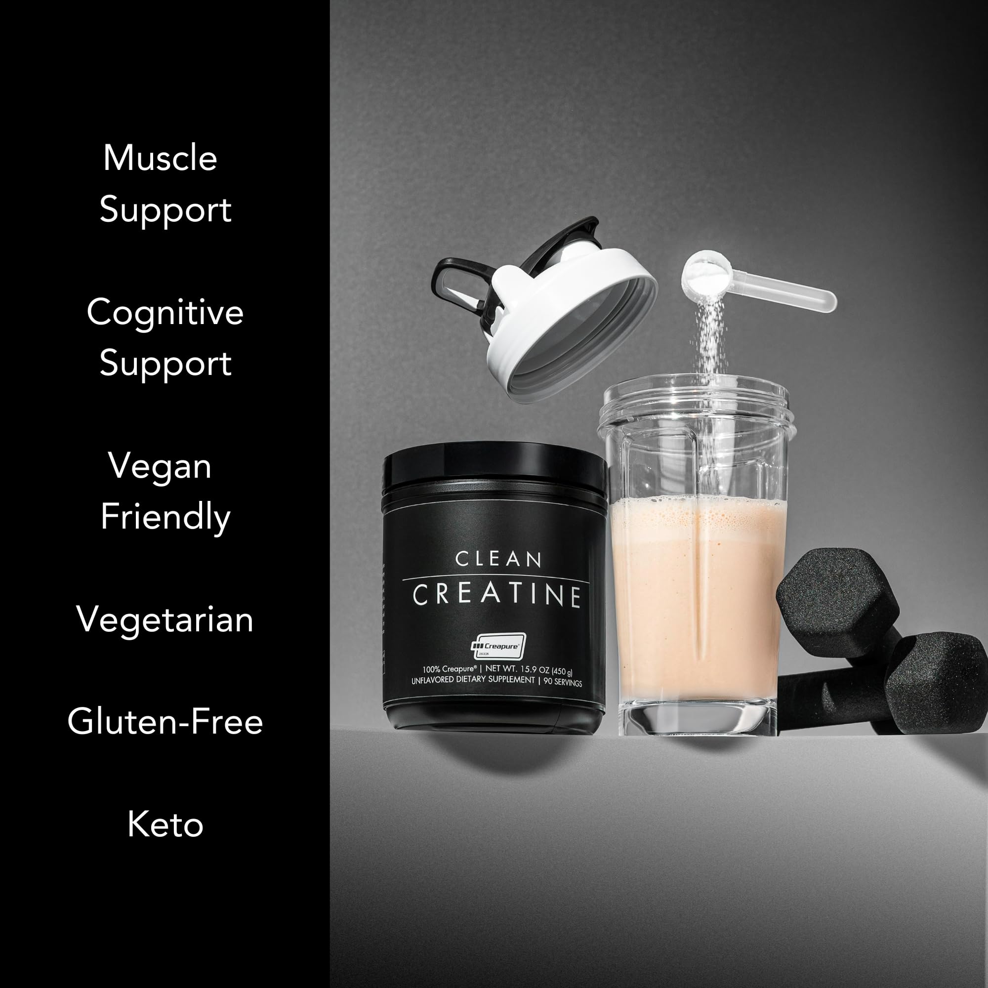Rendimiento cognitivo potencial con CLEAN Creatine durante entrenamientos y día