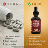 Clean Nutra Berberina moringa orgánica en gotas para vitaminas