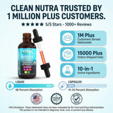 Clean Nutra cardo mariano líquido, apoyo potencial para el hígado.