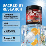 Clean Nutra Creatine Powder: en botella mezcladora para bebidas rápidas tras el calentamiento