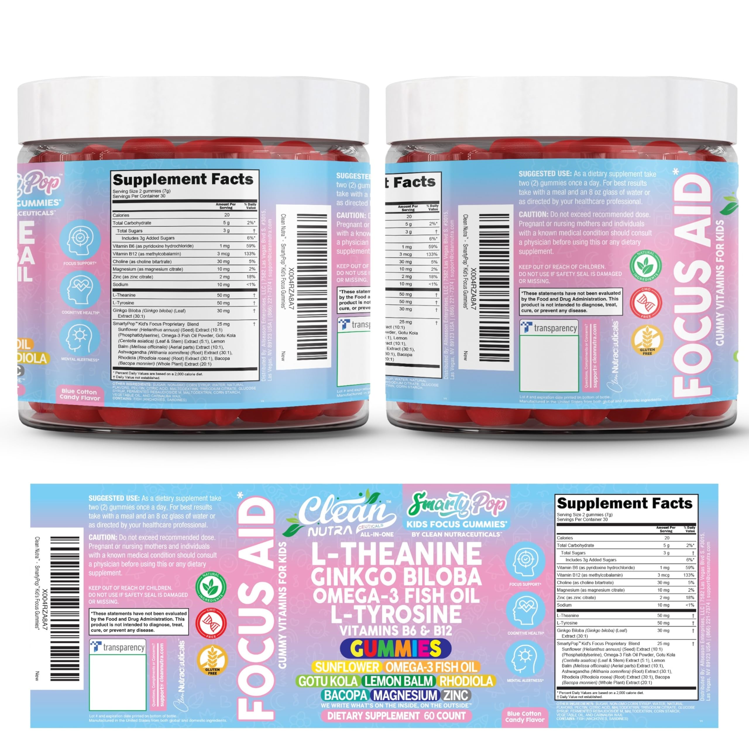 Producción en EE.UU. de Clean Nutra SmartyPop en instalaciones cGMP