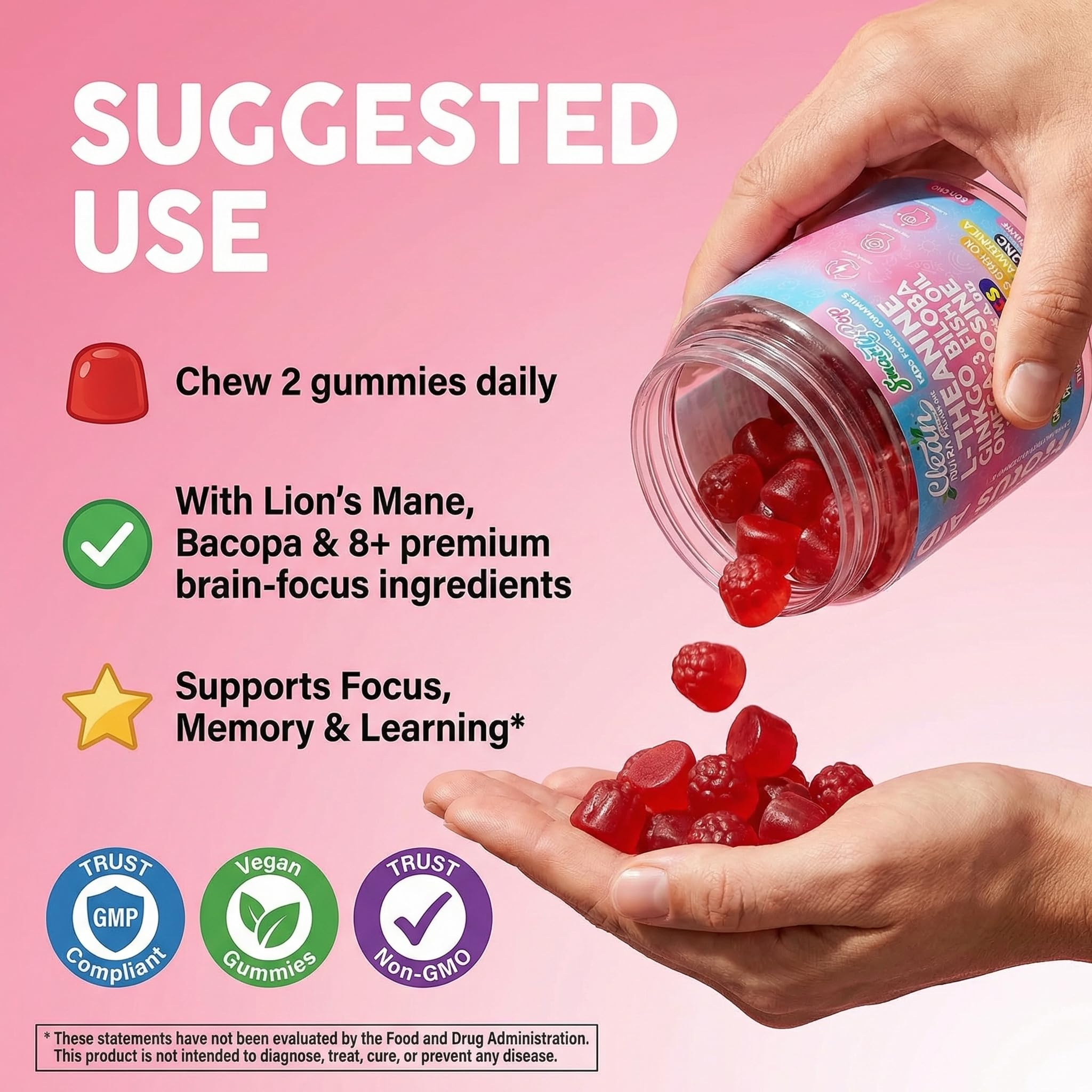 Clean Nutra SmartyPop gominolas con Vitamina B12 para vitalidad
