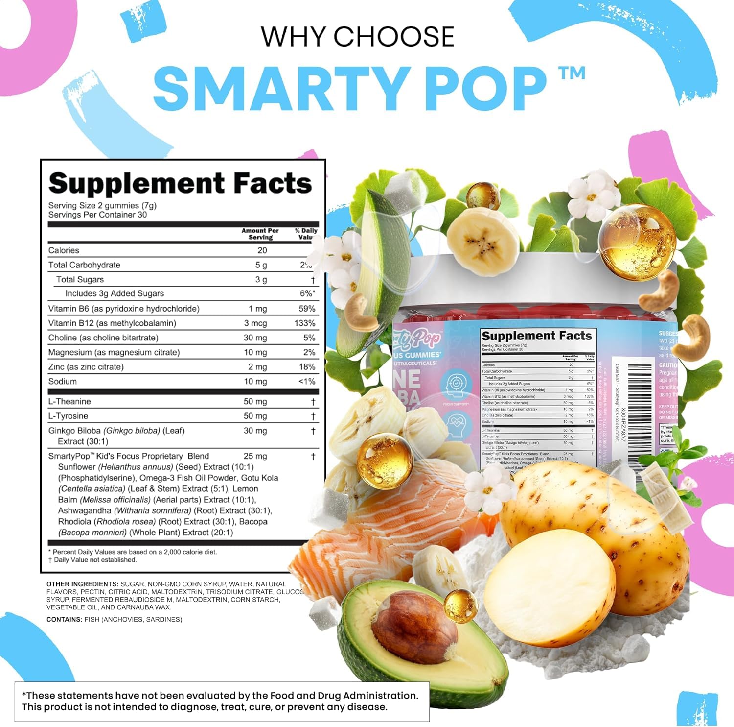 Clean Nutra SmartyPop gominolas con Vitamina B6 para metabolismo