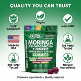 Gominas Clean Nutra Moringa listas para tu rutina matutina saludable.