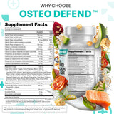 Clean Nutra Osteo Defend cápsulas de calcio y magnesio para huesos