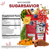 Mezcla de ingredientes Sugar Savior en tarro, color y aroma atractivos