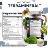 Terramineral Shilajit Gomitas: textura suave y translúcida de gomita