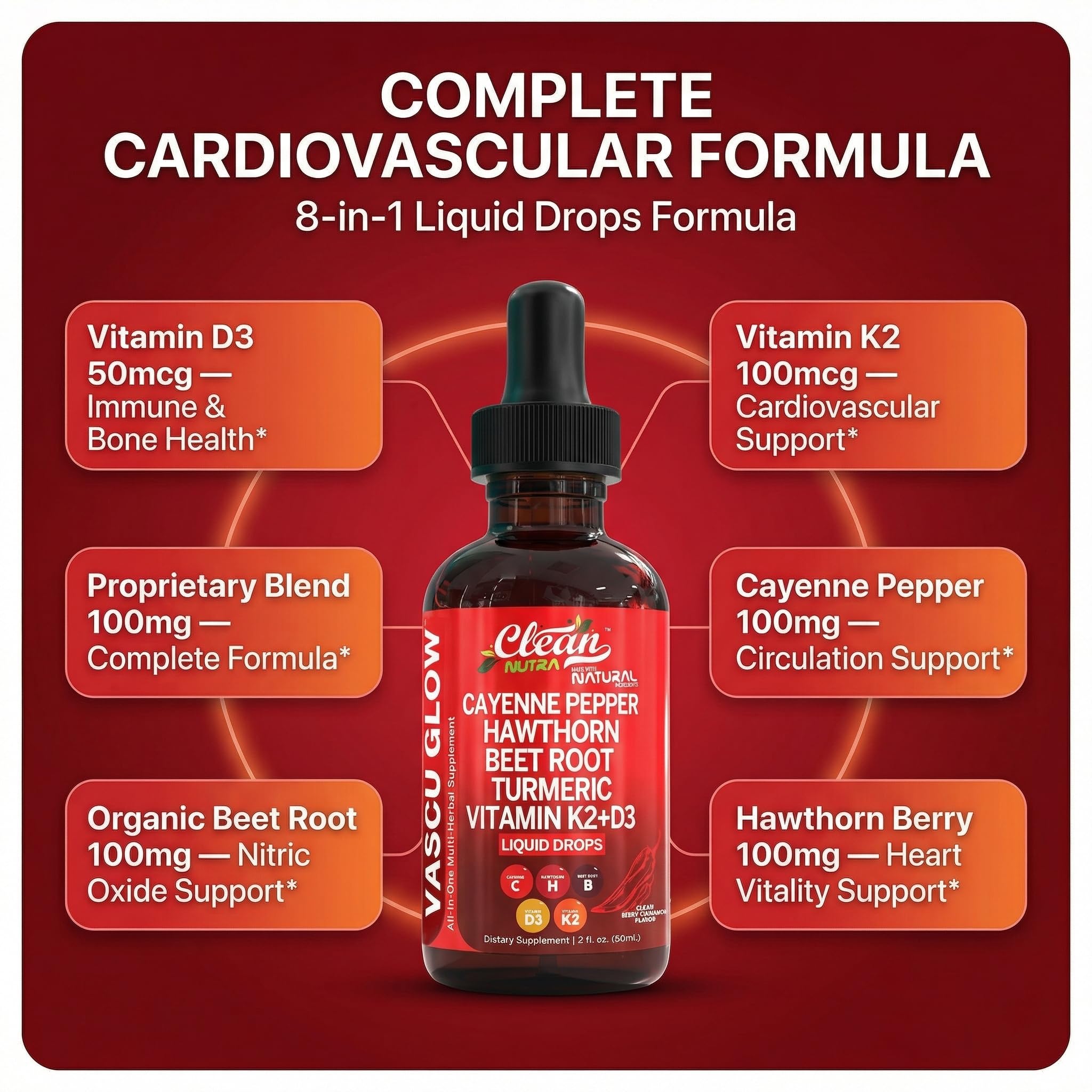 Clean Nutra Vitamina D3 K2 Frasco: soporte nutricional diario para huesos