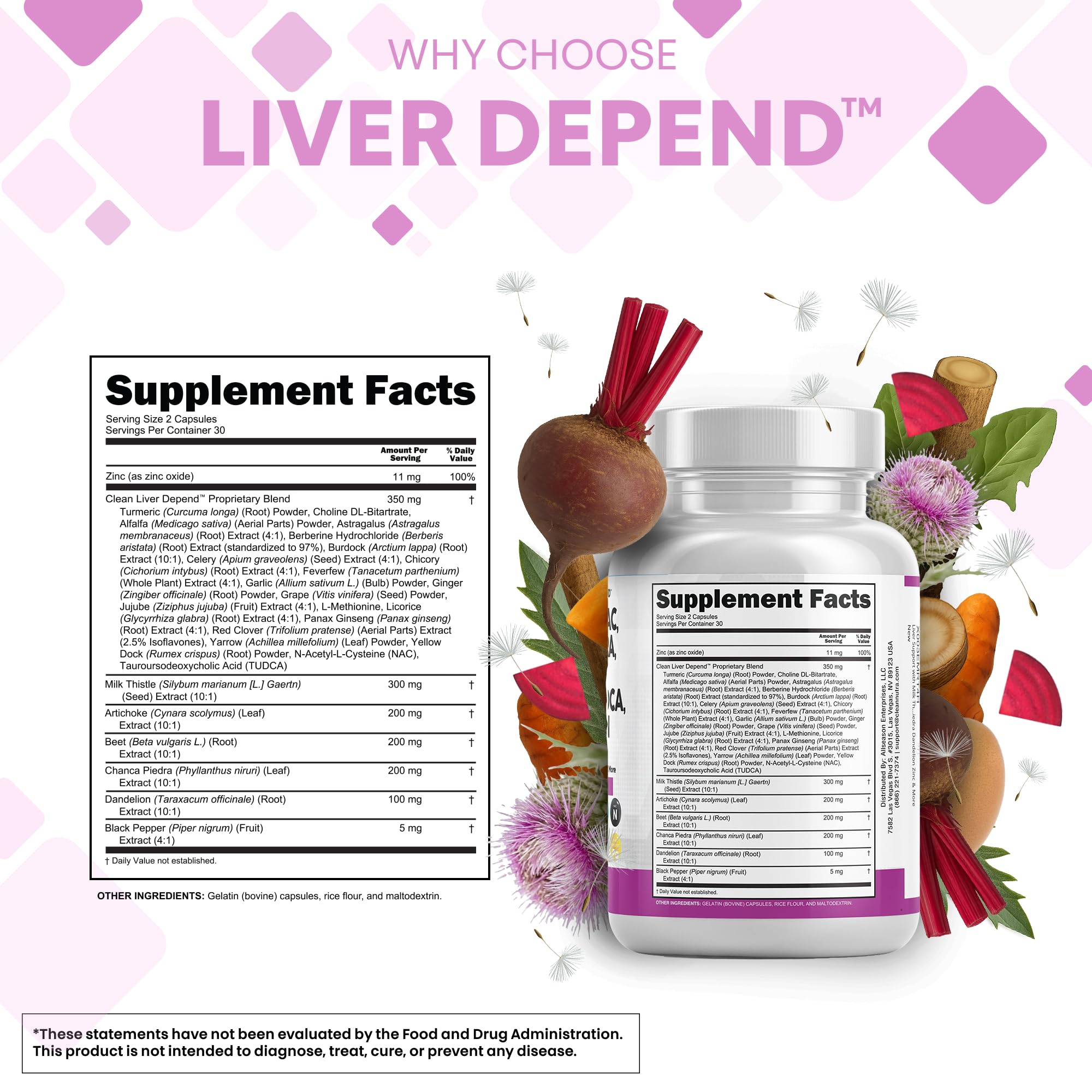 Alcachofa extracto de Clean Nutraceuticals en frasco