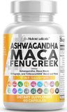 Clean Nutraceuticals Ashwagandha Maca, botella de cápsulas para apoyo diario al bienestar