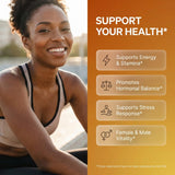 Clean Nutraceuticals Ashwagandha Maca, etiqueta frontal con ingredientes clave destacados