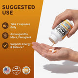 Clean Nutraceuticals Ashwagandha Maca, lista de ingredientes 17 en 1 en la etiqueta