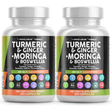 Clean Nutraceuticals: botella de curcumina y moringa para apoyo diario del bienestar