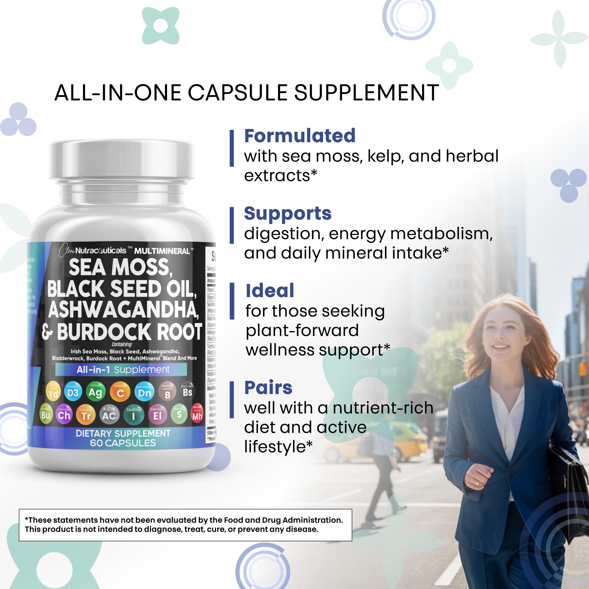 Clean Nutraceuticals Burdock Root cápsulas: apoyo natural para el cuidado diario