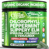 Clean Nutraceuticals cápsulas de clorofila con menta para frescura diaria