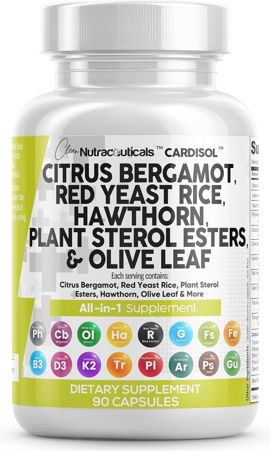 Clean Nutraceuticals cápsulas bergamota cítrica para bienestar diario