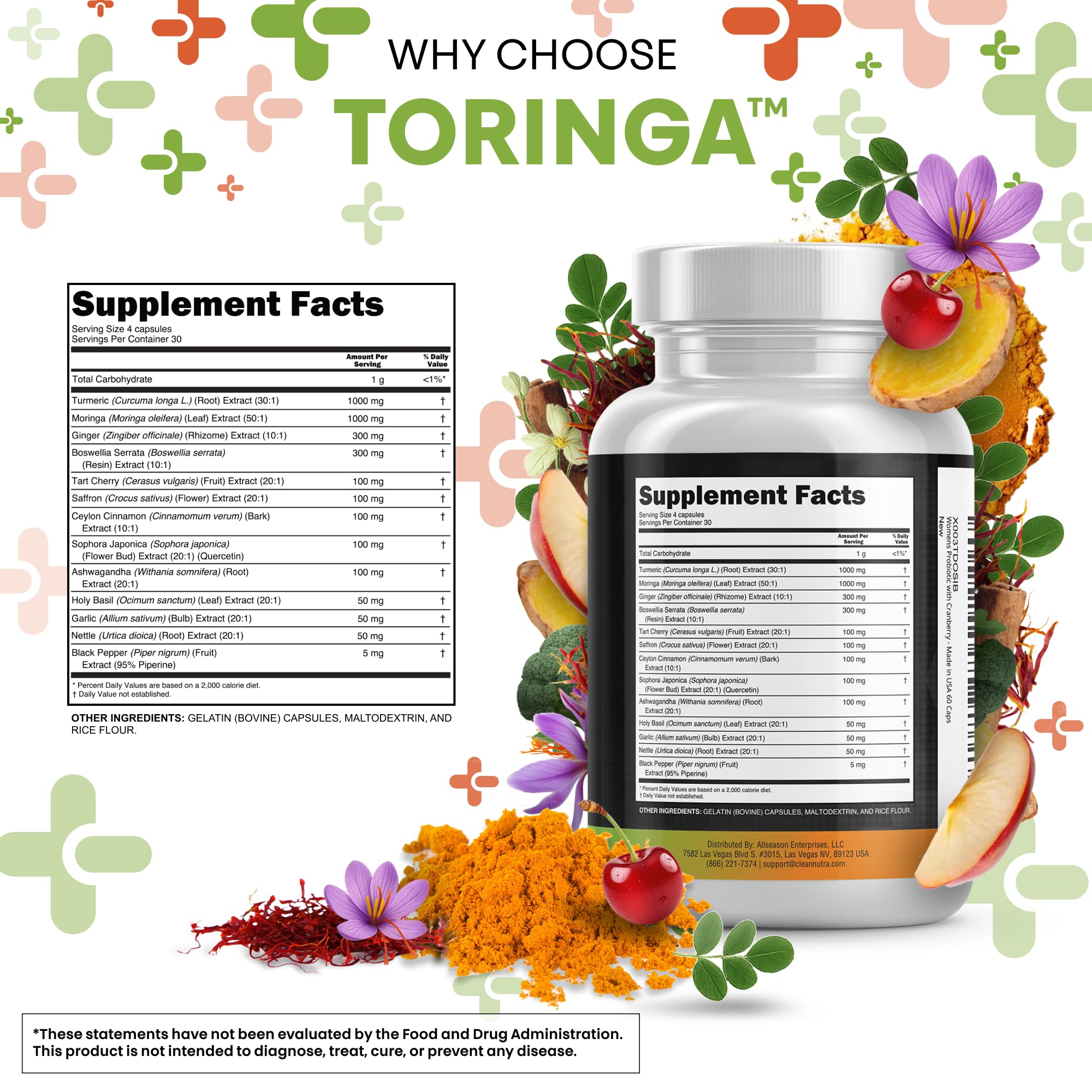 Clean Nutraceuticals: extracto de boswellia en cápsulas para soporte general