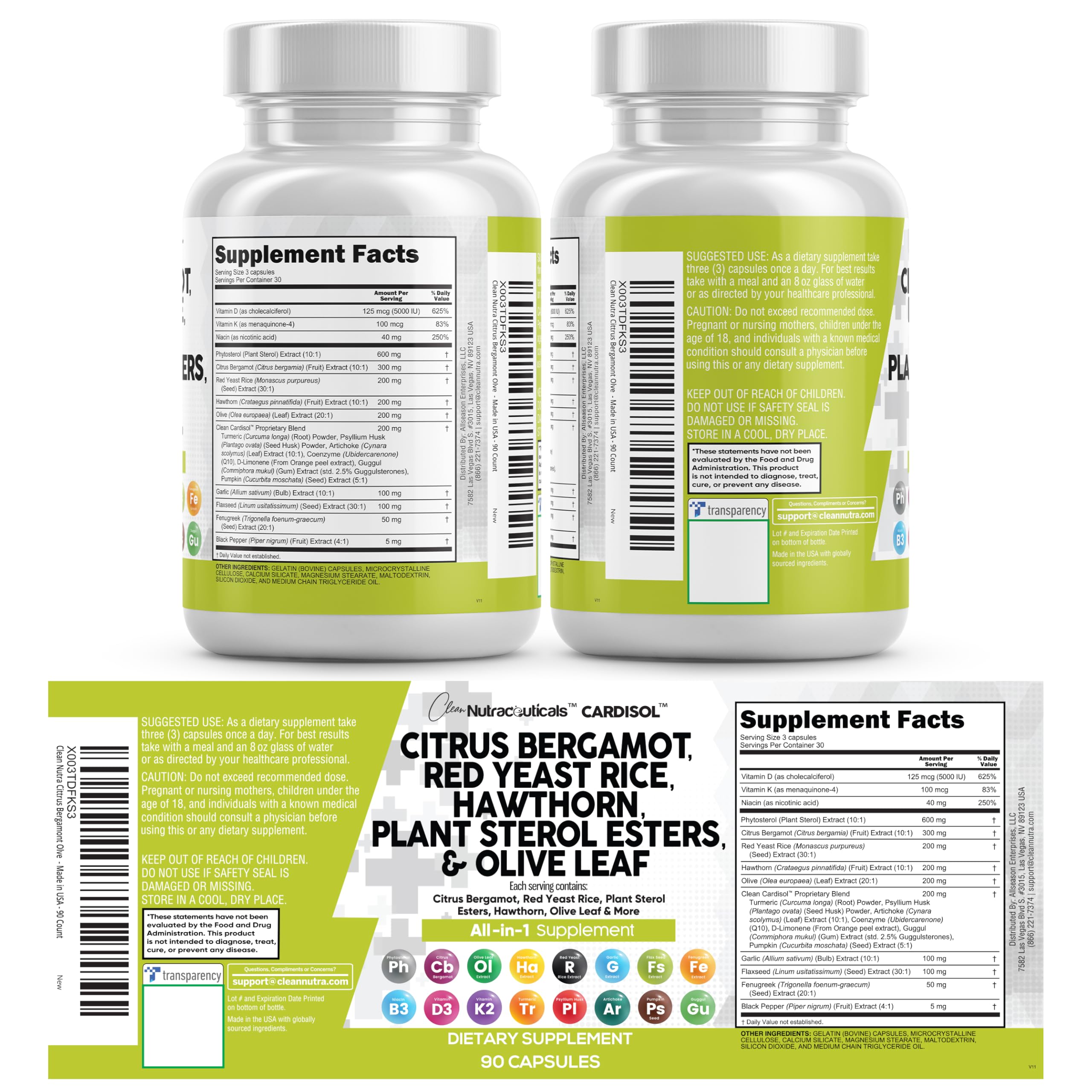 Clean Nutraceuticals extracto de espino albar para bienestar general