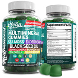Gomitas musgo de mar Clean Nutraceuticals en frasco, fáciles de consumir.