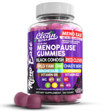 Gominolas de Clean Nutraceuticals para menopausia en botella, apoyo diario para el bienestar.