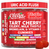 Clean Nutraceuticals Gomitas Cereza Ácida frente: sabor intenso y apoyo diario para movilidad.