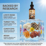 Gotas Clean Nutraceuticals hongo cordyceps, impulso de energía para días activos.