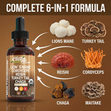 Gotas Clean Nutraceuticals hongo reishi, apoyo a la relajación y bienestar general.