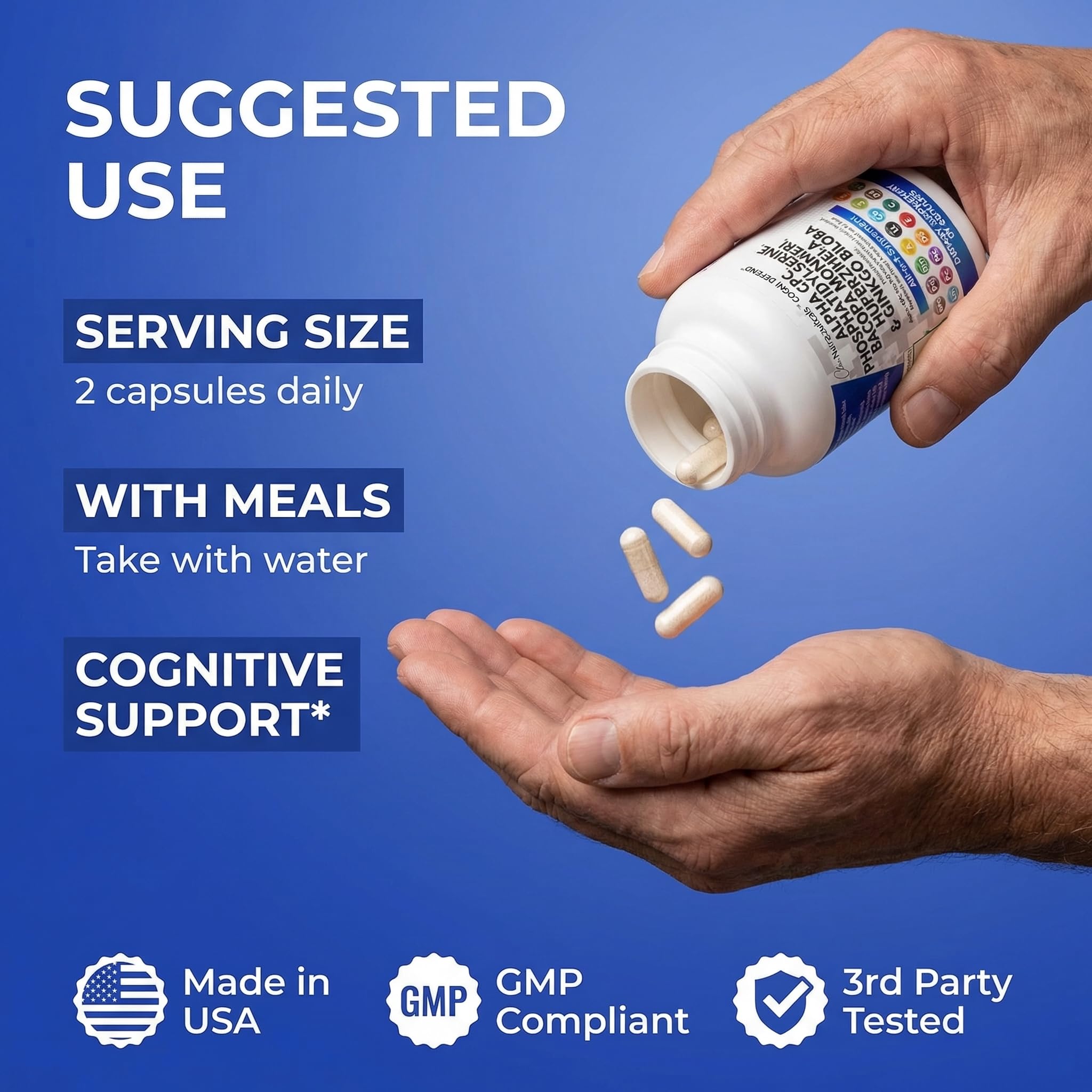 Huperzina-A de Clean Nutraceuticals en cápsulas para preservación de acetilcolina.