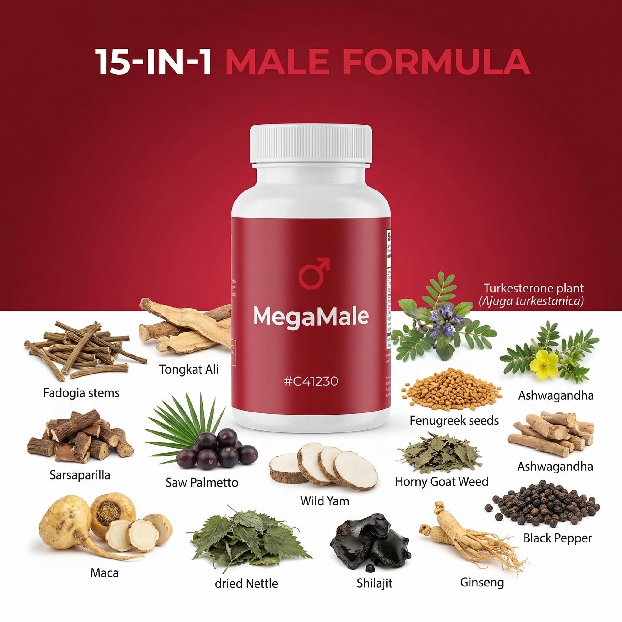 Clean Nutraceuticals Maca, cápsulas para energía y enfoque